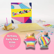 Load image into Gallery viewer, Sand Bottle Birthday Party Pack - 10 Kids