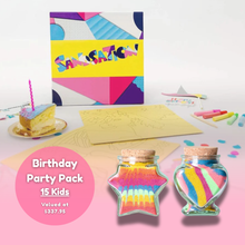 Load image into Gallery viewer, Sand Bottle Birthday Party Pack - 15 Kids