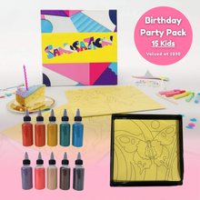 Load image into Gallery viewer, Sand Art Birthday Party Pack - 15 Kids