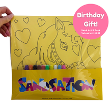 Load image into Gallery viewer, Sand Art Birthday Party Pack - 20 Kids