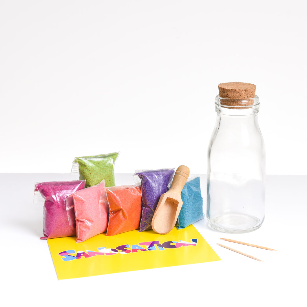 Large Milk Bottle Sand Bottle Kit