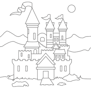 Castle Sand Art