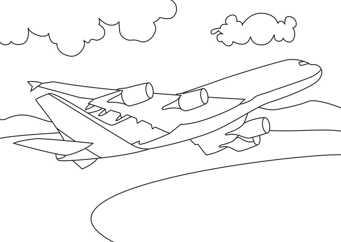 Plane Sand Art