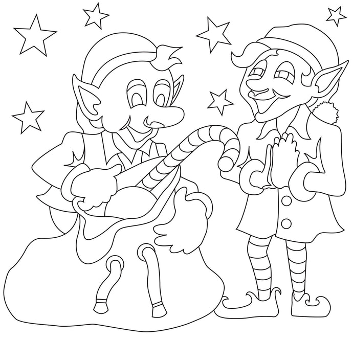Chritsmas Elves Sand Art