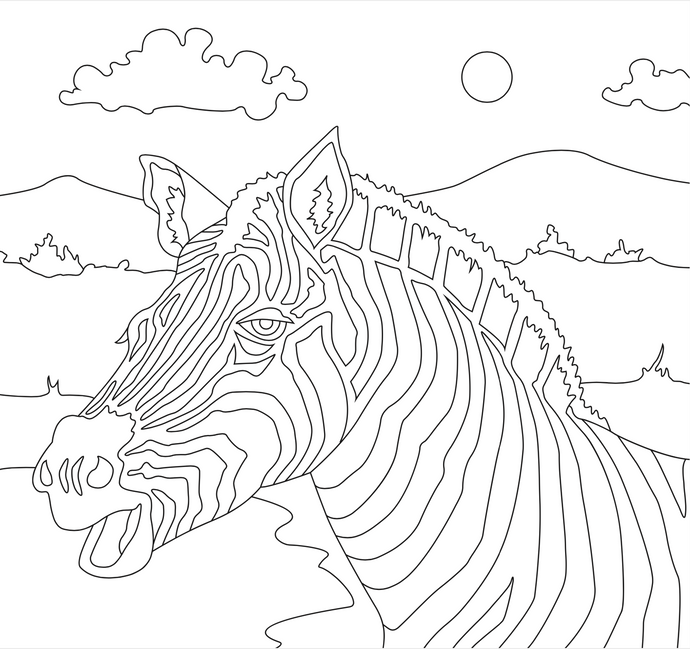 Zebra Sand Art